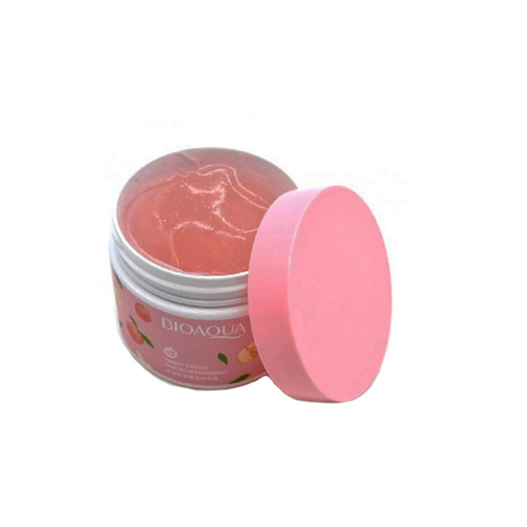 ماسک و اسکراب صورت بایو آکوا مدل هلو حجم 140 میلیلیتر، آبرسان، نرمکننده، لایهبردار قوی، پاکسازی منافذ، رفع سلولهای مرده، شفافکننده، حاوی عصاره هلو و کره جوجوبا، مناسب پوست معمولی