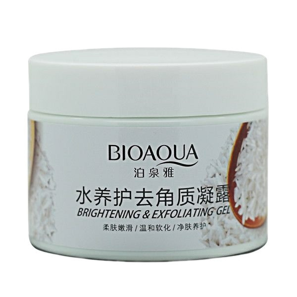 ماسک لایهبردار و روشنکننده صورت و بدن بایو آکوا مدل لایه بردار برنج با حجم 140 میلیلیتر، حاوی آلوئهورا و پروتئین گندم، مناسب پوست مختلط و افزایش شفافیت و لطافت پوست