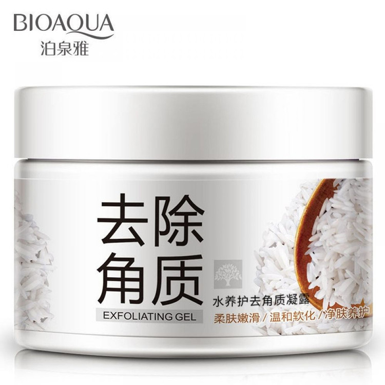 ماسک لایهبردار و روشنکننده صورت و بدن بایو آکوا مدل لایه بردار برنج با حجم 140 میلیلیتر، حاوی آلوئهورا و پروتئین گندم، مناسب پوست مختلط و افزایش شفافیت و لطافت پوست