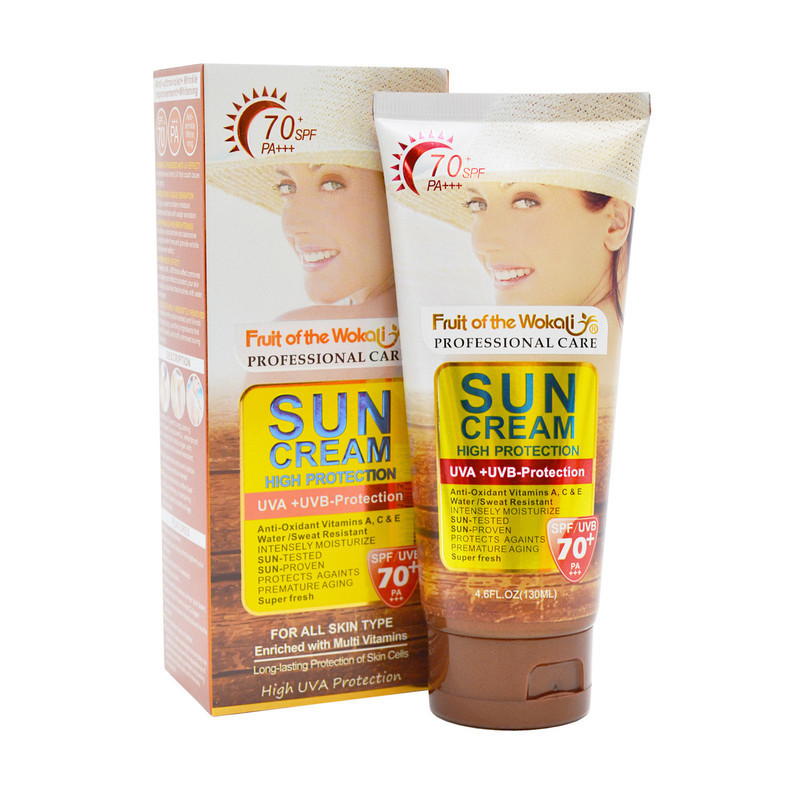 کرم ضد آفتاب بدون رنگ وکالی SPF 70 مدل Kp125 مناسب برای انواع پوست حجم 130 میلی لیتر