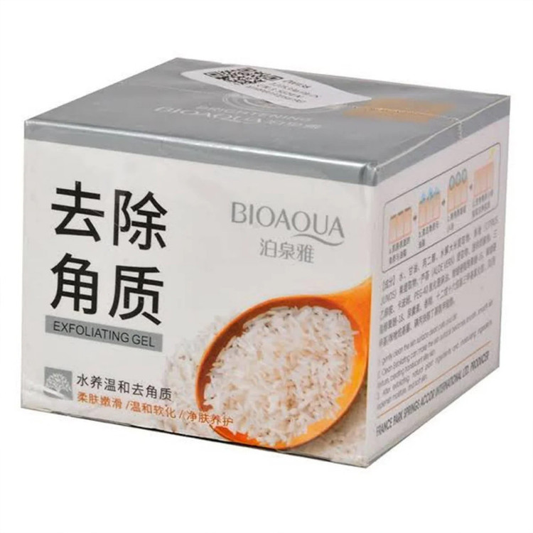 اسکراب لایه بردار پوست بایواکوا مدل Brightening Exfoliating Rice Gel حجم 140 میلی لیتر