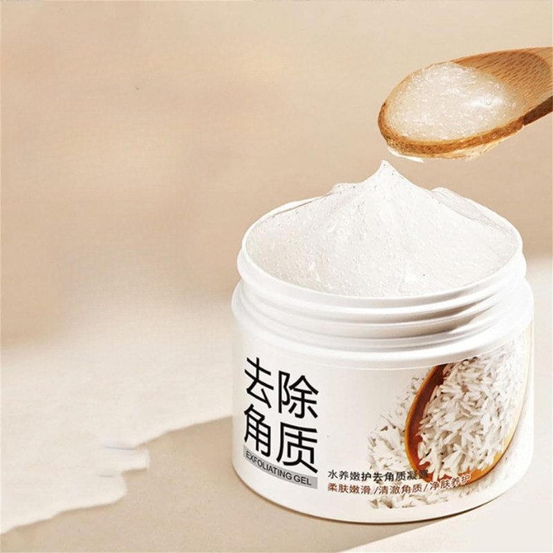 اسکراب لایه بردار پوست بایواکوا مدل Brightening Exfoliating Rice Gel حجم 140 میلی لیتر