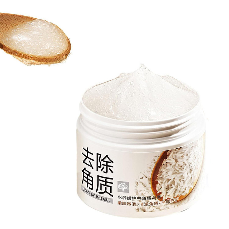 اسکراب لایه بردار پوست بایواکوا مدل Brightening Exfoliating Rice Gel حجم 140 میلی لیتر