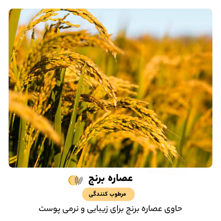 ماسک صورت بایو آکوا مدل پوره برنج وزن 25 گرم