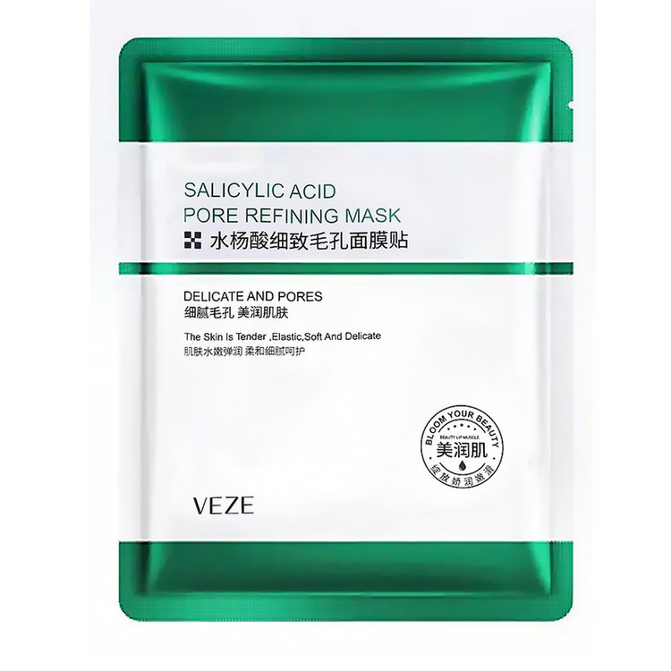ماسک صورت وزه مدل سالیسیلیک اسید وزن 25 گرم بسته 10 عددی
