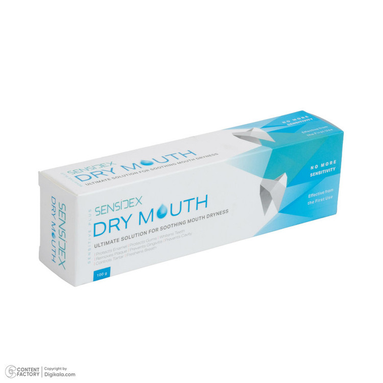 خمیر دندان کاهش دهنده جرم سنسیدکس مدل DRY MOUTH با طعم نعناع وزن 100 گرم