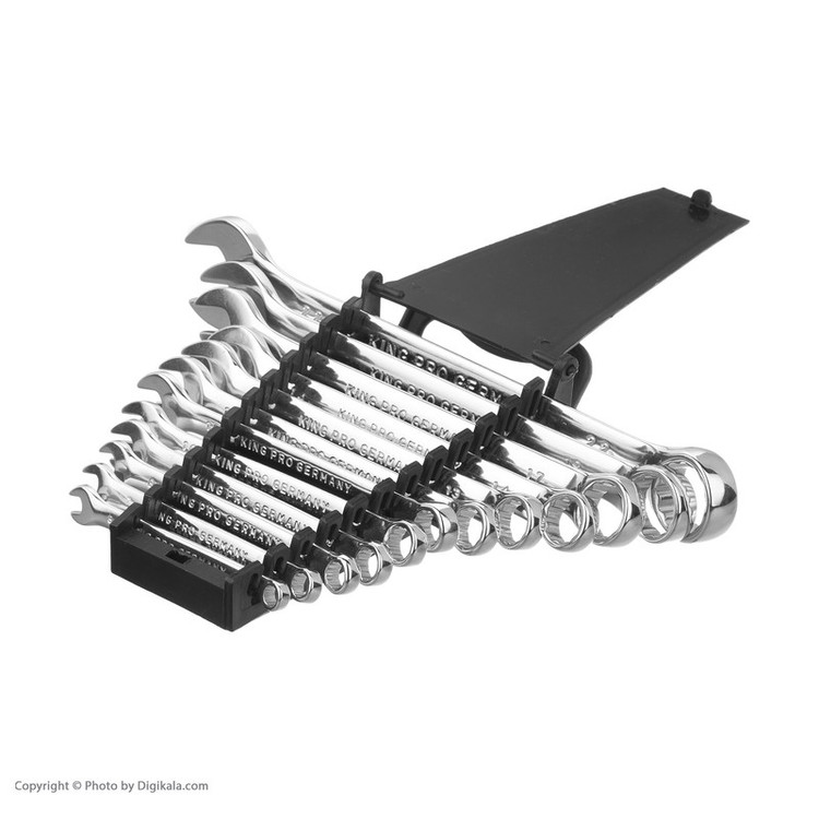 آچار یکسر تخت و یکسر رینگی جاب مدل MM 622 مجموعه 12 عددی