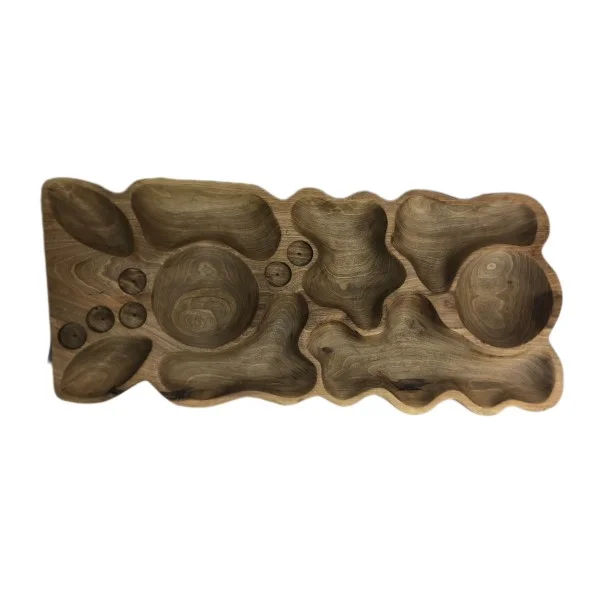 اردو خوری چوبی مدل مزه خوری مستطیلی متوسط کد 4