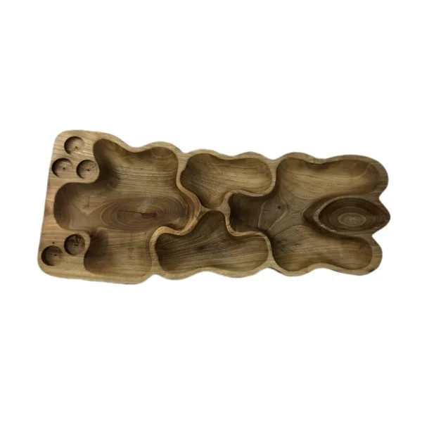 اردو خوری چوبی مدل مزه خوری مستطیلی کوچک کد 2