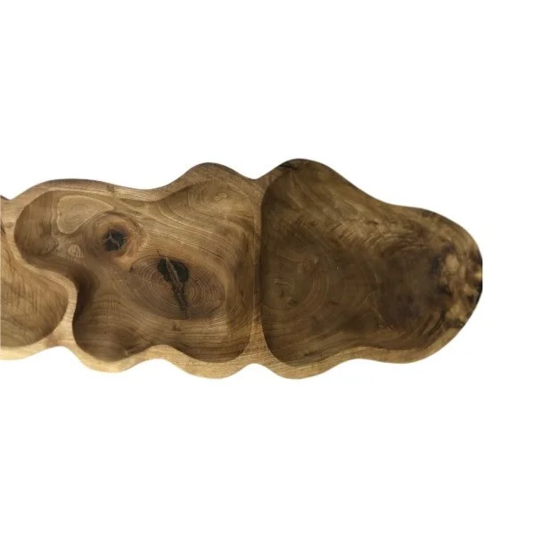 اردو خوری چوبی مدل مزه خوری صاف سه تکه