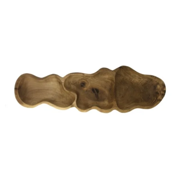 اردو خوری چوبی مدل مزه خوری صاف سه تکه