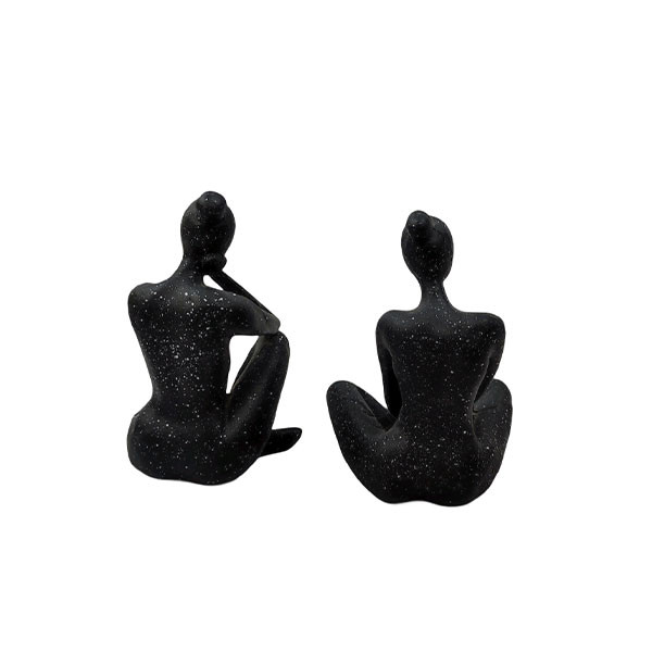 مجسمه دکوری مدل یوگا مدرن مجموعه دو عددی