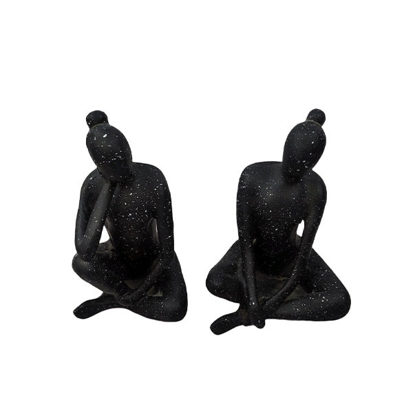 مجسمه دکوری مدل یوگا مدرن مجموعه دو عددی