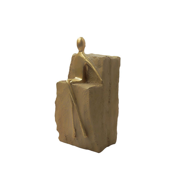مجسمه دکوری مدل دختر متفکر مجموعه 3 عددی