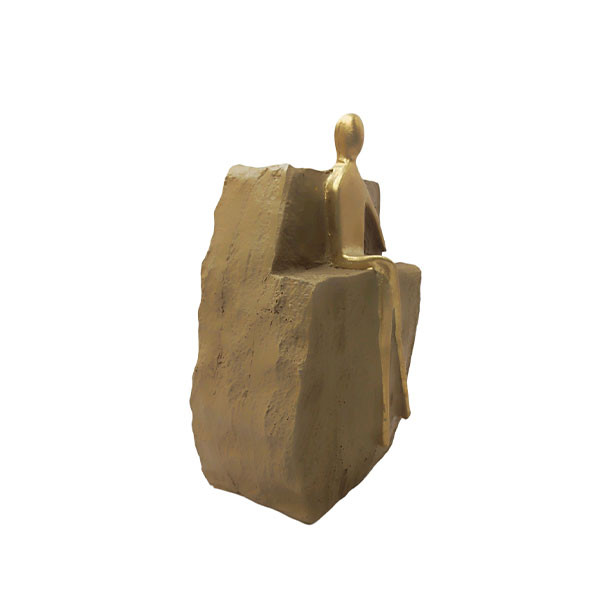 مجسمه دکوری مدل دختر متفکر مجموعه 3 عددی