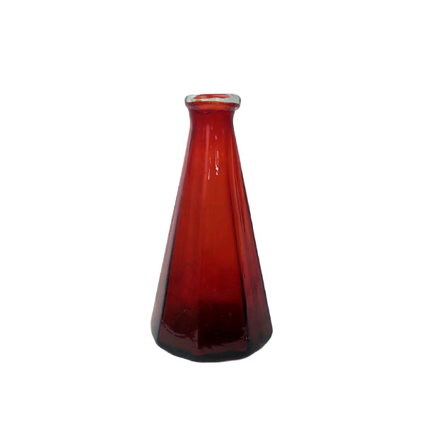 گلدان دکوری شیشه ای مدل مخروطی کد 2305