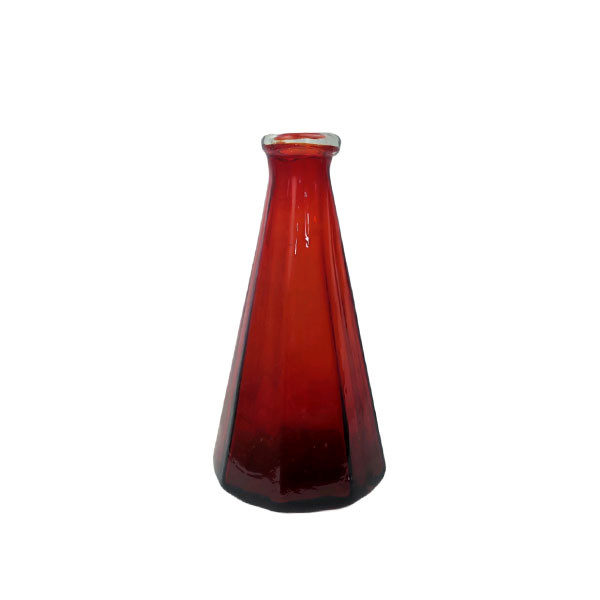 گلدان دکوری شیشه ای مدل مخروطی کد 2305