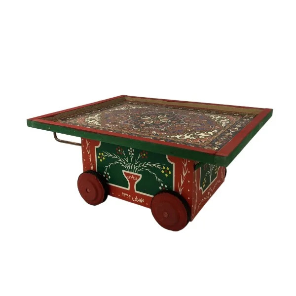 گاری چوبی دکوری کد 15