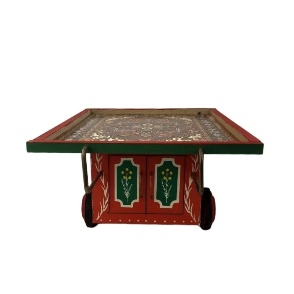 گاری چوبی دکوری کد 15