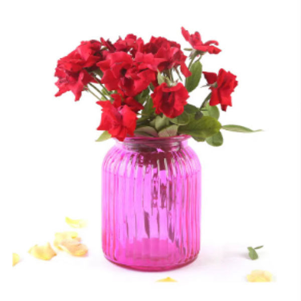 گلدان شیشه ای مدل رنگی ویوا کد 02