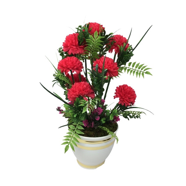 گلدان گل داوودی مصنوعی