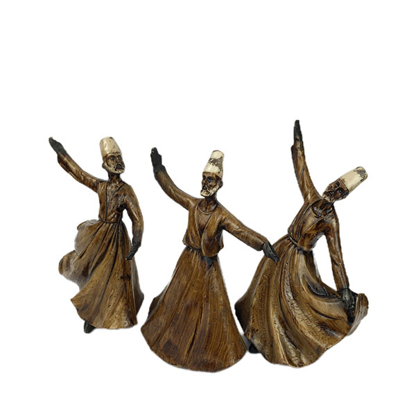 مجسمه دکوری رقص سماع مجموعه سه عددی