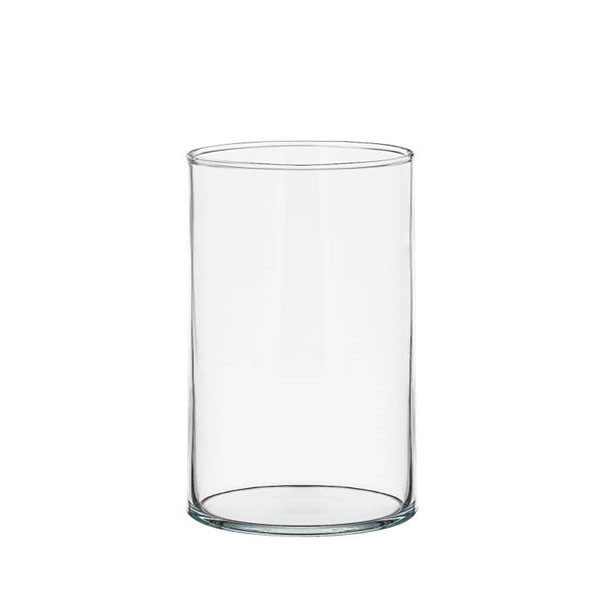 گلدان دکوری شیشه ای استوانه ای کد 1215