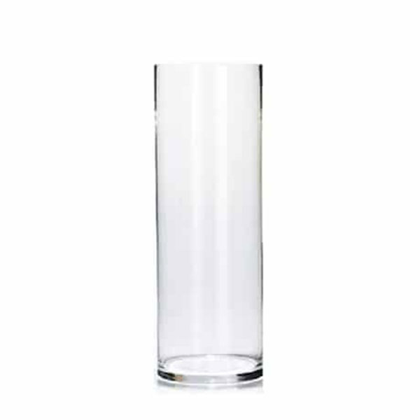 گلدان دکوری مدل شیشه ای استوانه ای کد 1027