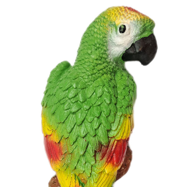 مجسمه دکوری طوطی سبز سه رنگ دیواری