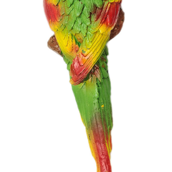مجسمه دکوری طوطی سبز سه رنگ دیواری