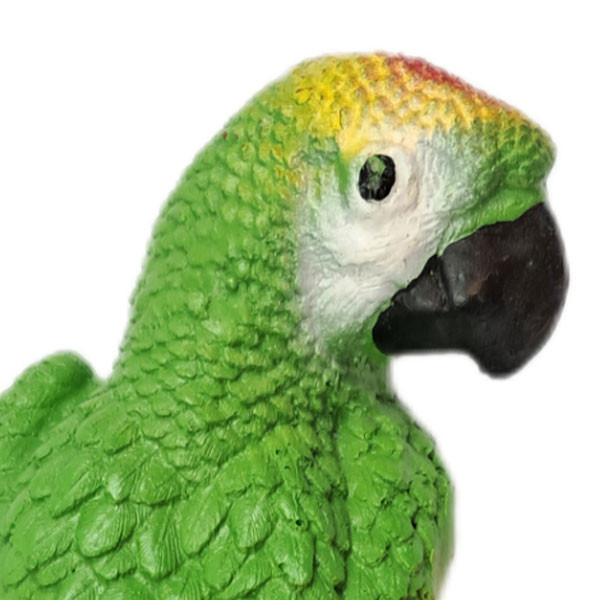 مجسمه دکوری طوطی سبز سه رنگ دیواری