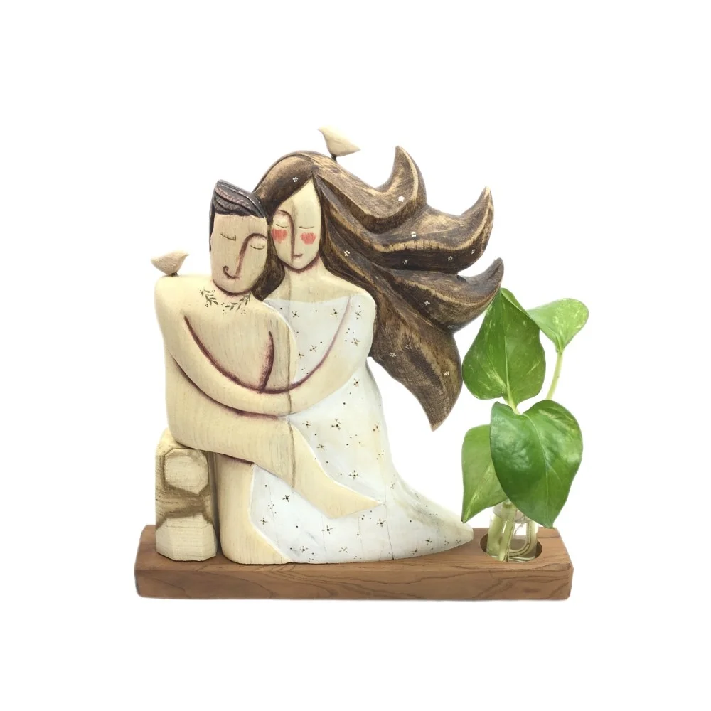 گلدان چوبی مدل شهرزاد