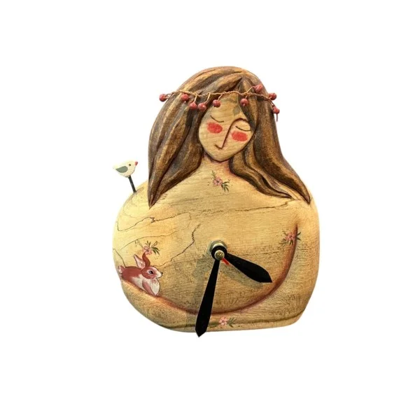 ساعت چوبی رومیزی روباه کوچک