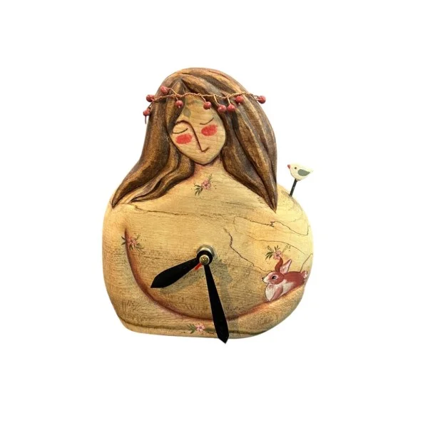 ساعت چوبی رومیزی روباه کوچک