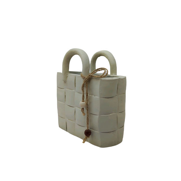 گلدان دکوری مدل کیف کوچک کد 09