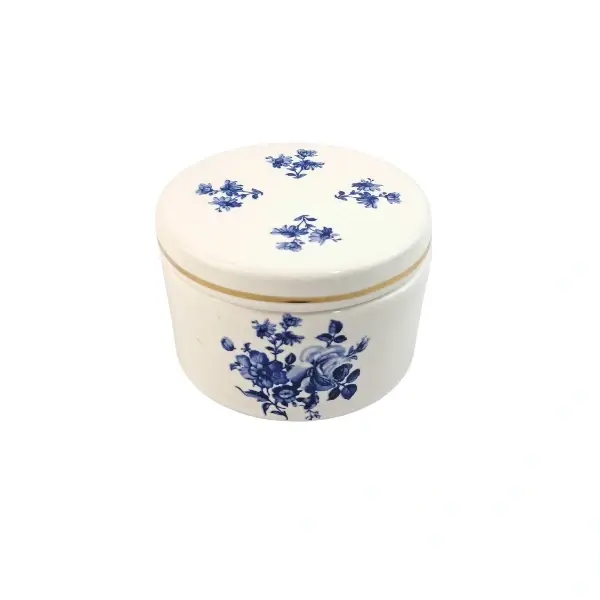 شکلات خوری و قندان طرح گل آبی